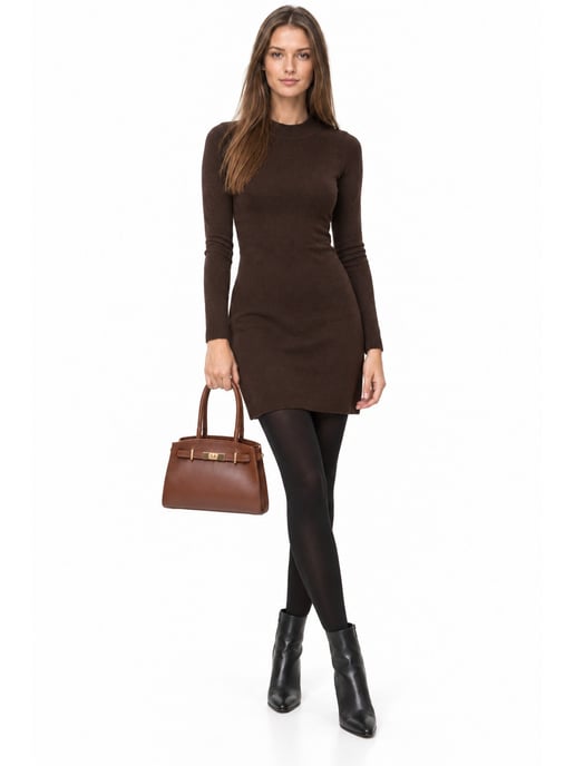 Anna Luchini Bordeauxrood Rundleer Tas - Image 6