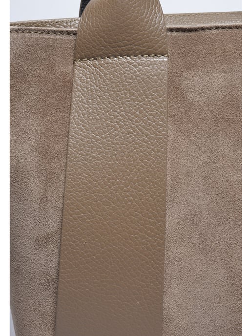 Luisa Vannini Beige Rundleer Tas - Image 3