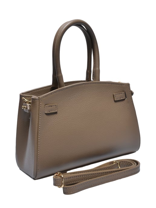 Anna Luchini Beige Rundleer Tas - Image 2