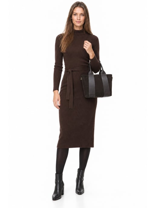 Luisa Vannini Bordeauxrood Rundleer Tas - Image 6