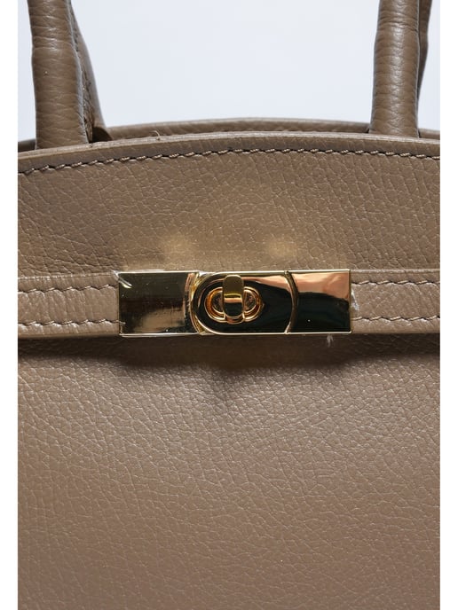 Anna Luchini Beige Rundleer Tas - Image 3