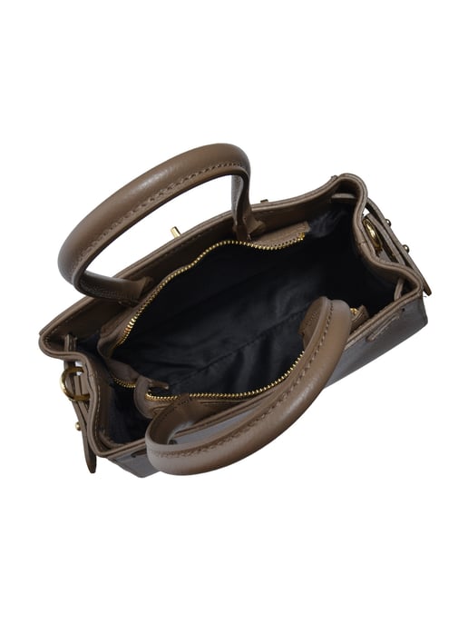 Anna Luchini Beige Rundleer Tas - Image 4
