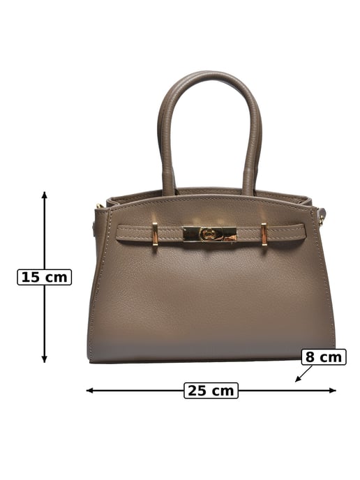 Anna Luchini Beige Rundleer Tas - Image 5