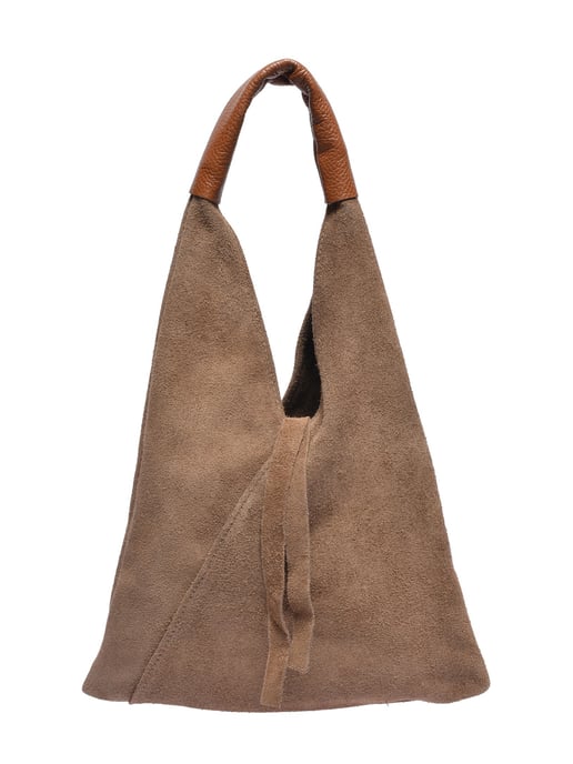 Anna Luchini Beige Rundleer Tas - Image 1