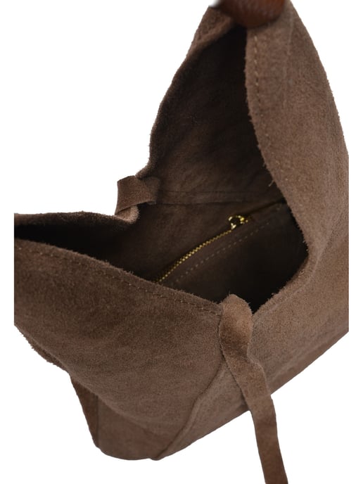 Anna Luchini Beige Rundleer Tas - Image 4