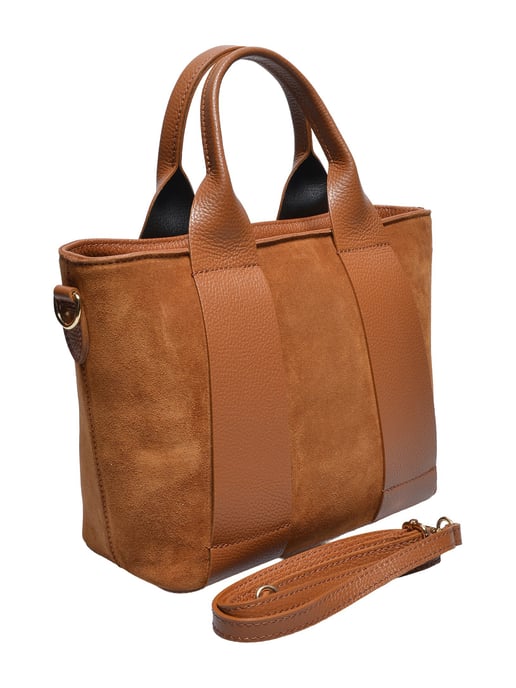 Luisa Vannini Brown Rundleer Tas - Image 2