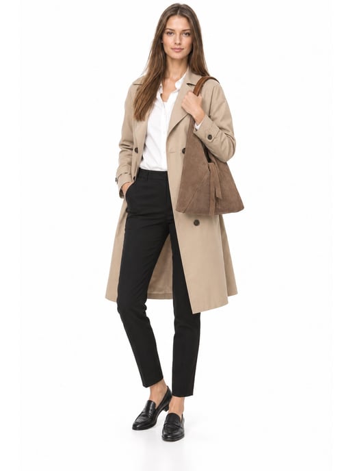 Anna Luchini Beige Rundleer Tas - Image 6