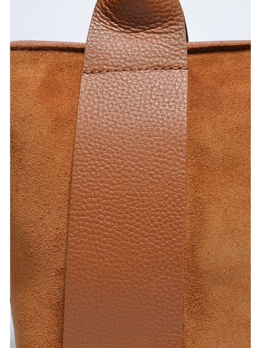 Luisa Vannini Brown Rundleer Tas - Image 3