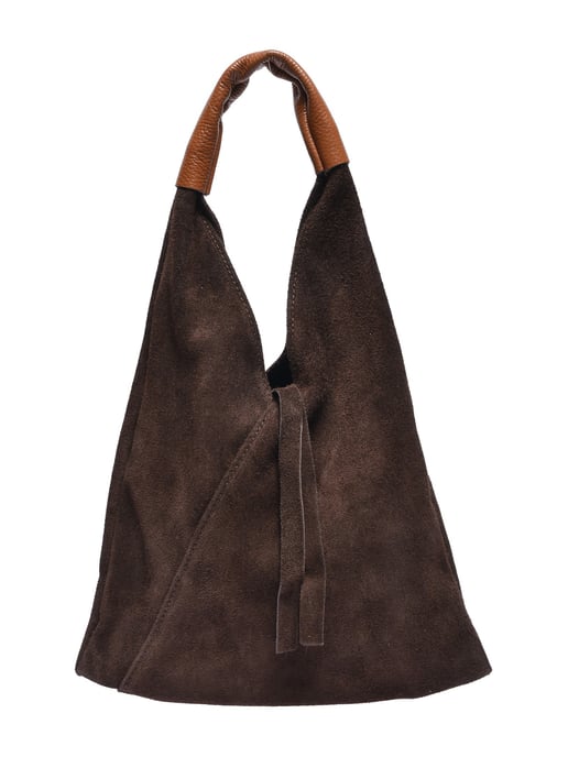 Anna Luchini Bordeauxrood Rundleer Tas - Image 1