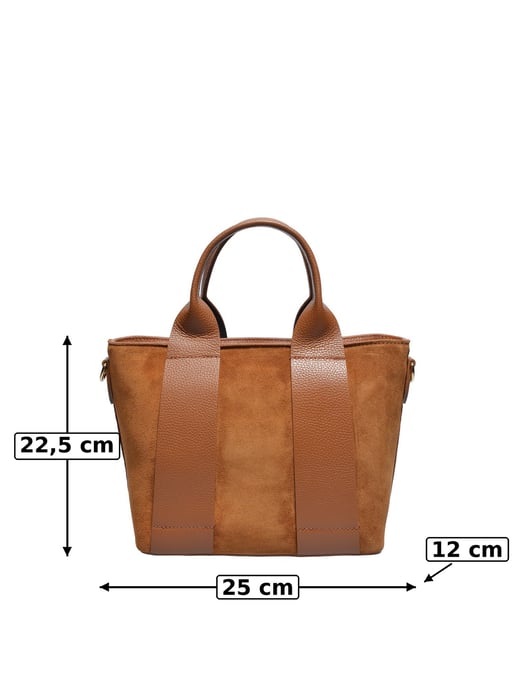 Luisa Vannini Brown Rundleer Tas - Image 5