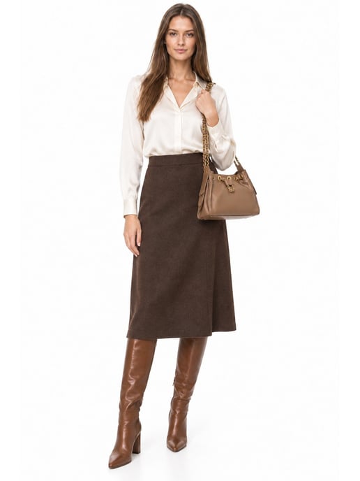 Anna Luchini Beige Rundleer Tas - Image 6