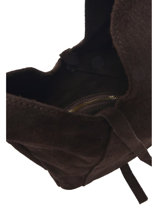 Anna Luchini Bordeauxrood Rundleer Tas - Image 4