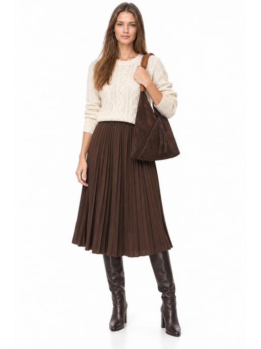 Anna Luchini Bordeauxrood Rundleer Tas - Image 6