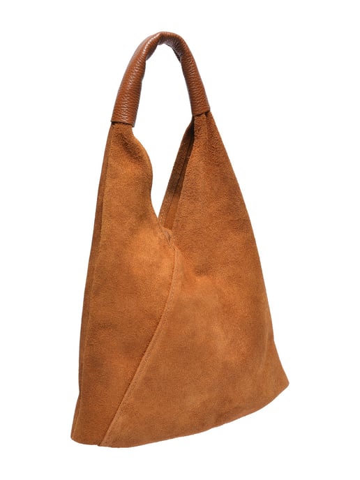 Anna Luchini Brown Rundleer Tas - Image 2