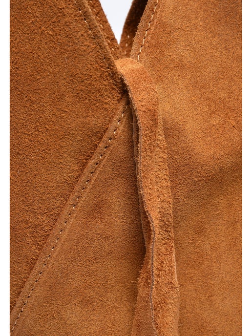 Anna Luchini Brown Rundleer Tas - Image 3