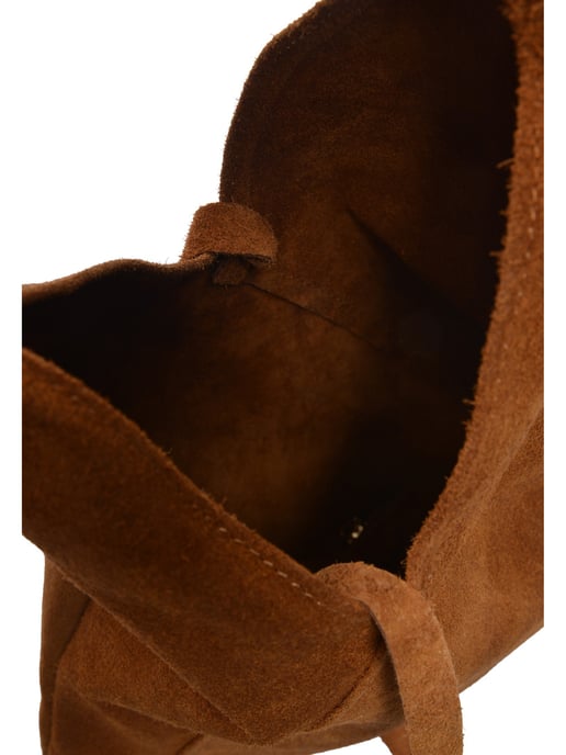 Anna Luchini Brown Rundleer Tas - Image 4