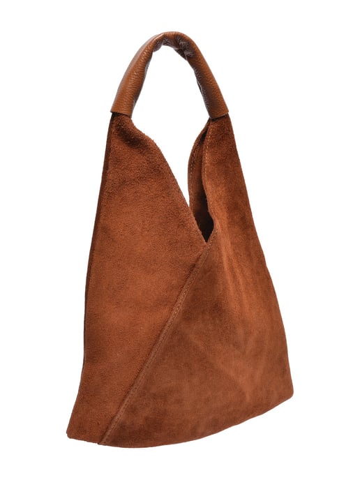 Anna Luchini Bordeauxrood Rundleer Tas - Image 2