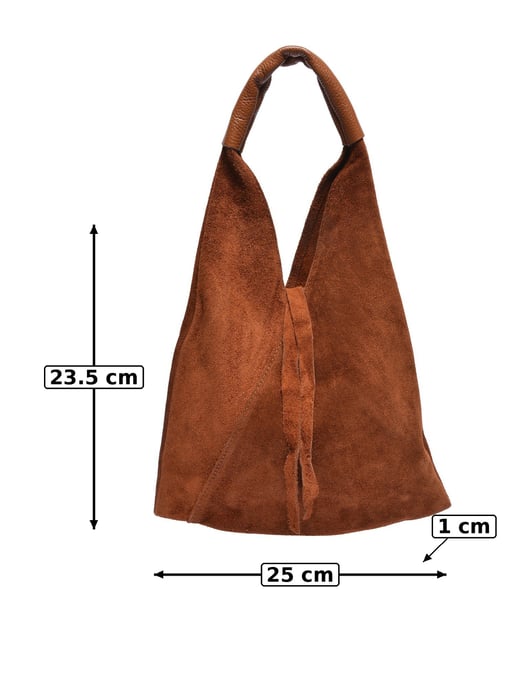 Anna Luchini Bordeauxrood Rundleer Tas - Image 5
