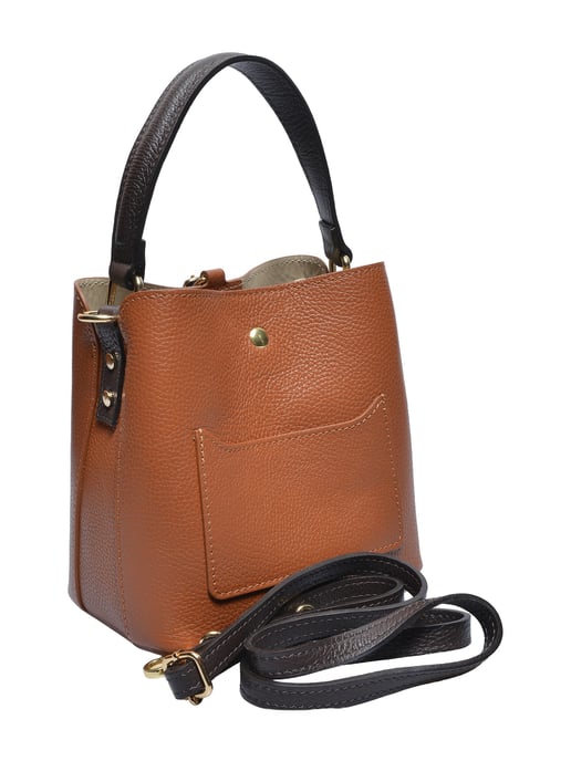 Isabella Rhea COGNAC Rundleer Tas - Image 2
