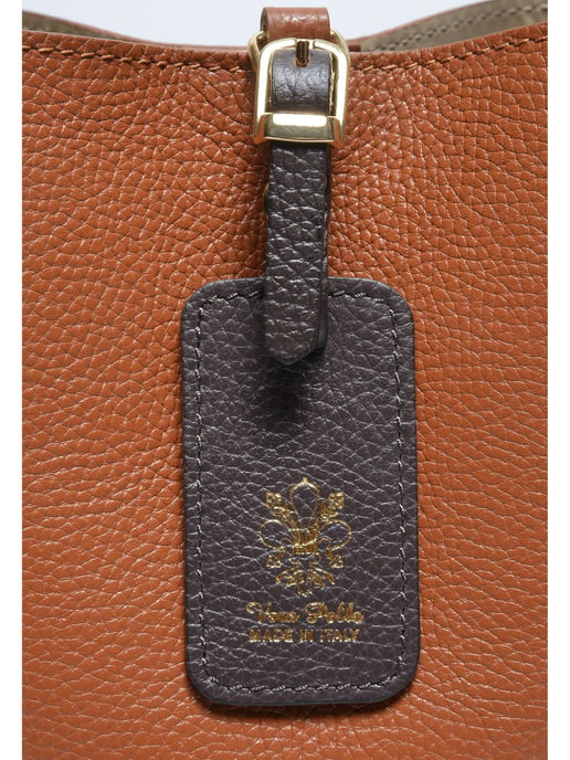 Isabella Rhea COGNAC Rundleer Tas - Image 3