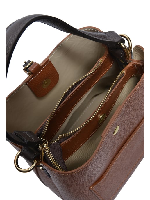 Isabella Rhea COGNAC Rundleer Tas - Image 4