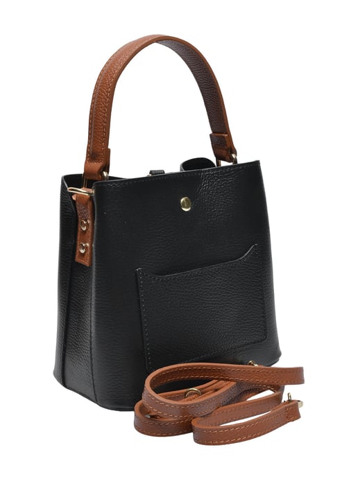 Isabella Rhea ZWART Rundleer Tas - Image 2