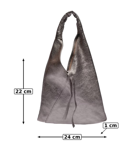 Anna Luchini Brons Rundleer Tas - Image 5
