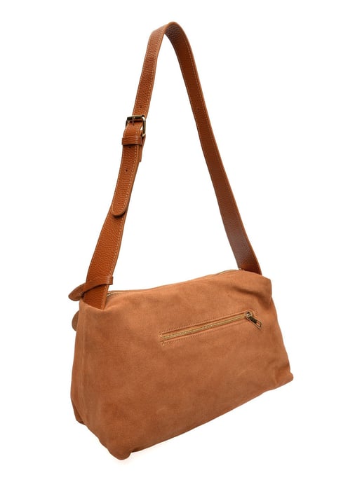 Anna Luchini Brown Rundleer Tas - Image 2