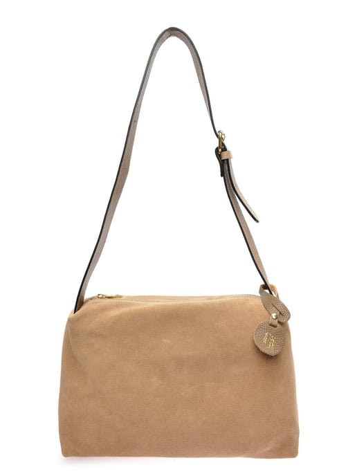 Anna Luchini Beige Rundleer Tas - Image 1