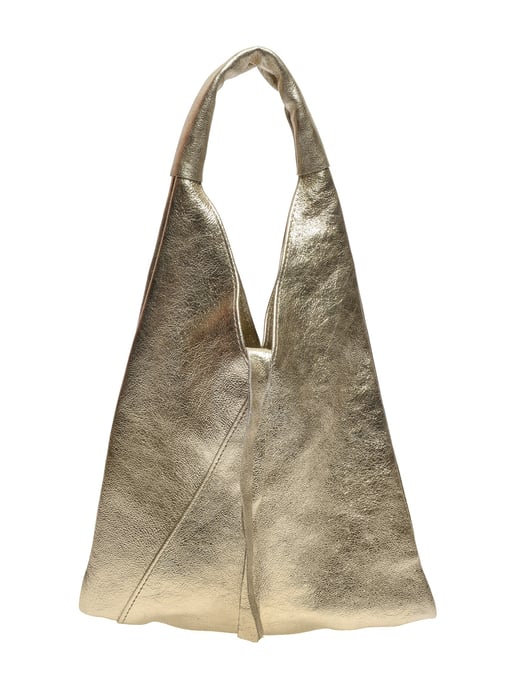 Anna Luchini Goud Rundleer Tas - Image 1