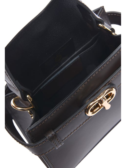 Anna Luchini Bordeauxrood Rundleer Tas - Image 4