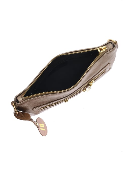 Anna Luchini Brons Rundleer Tas - Image 4