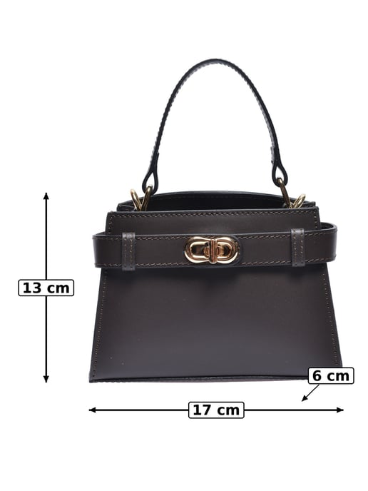 Anna Luchini Bordeauxrood Rundleer Tas - Image 5