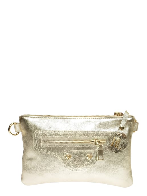 Anna Luchini Goud Rundleer Tas - Image 1