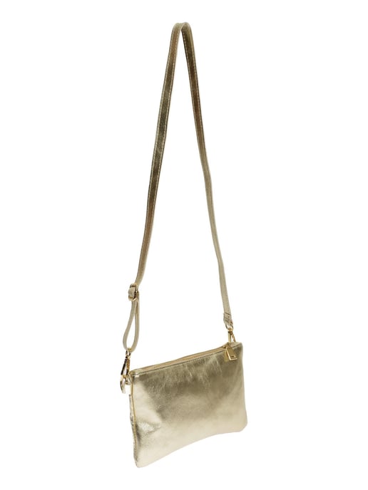 Anna Luchini Goud Rundleer Tas - Image 2