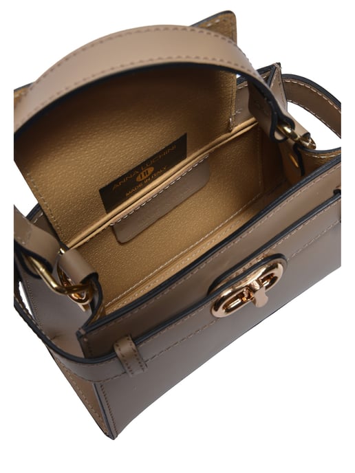 Anna Luchini Beige Rundleer Tas - Image 4