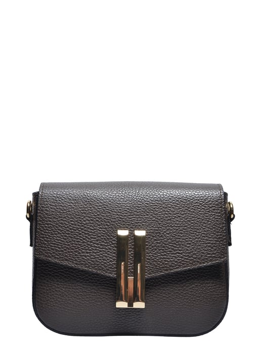 Anna Luchini Bordeauxrood Rundleer Tas - Image 1