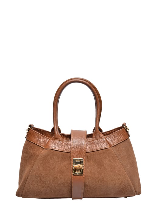 Isabella Rhea COGNAC Rundleer Tas - Image 1