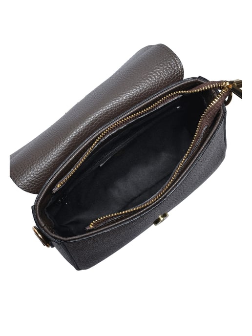 Anna Luchini Bordeauxrood Rundleer Tas - Image 4