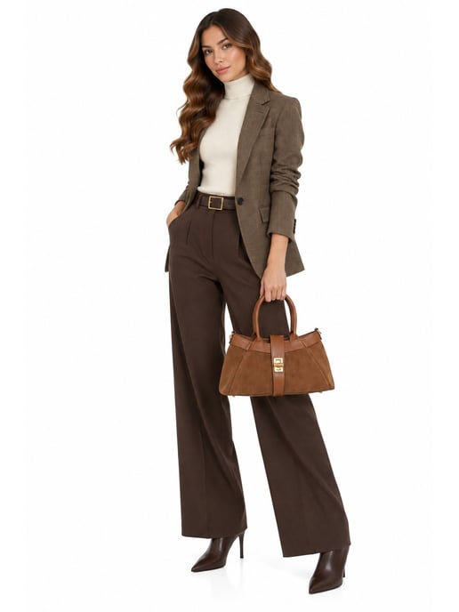 Isabella Rhea COGNAC Rundleer Tas - Image 5