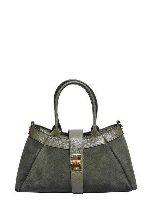Isabella Rhea Groen Rundleer Tas - Image 1
