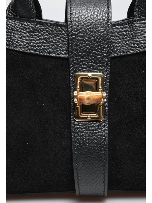 Isabella Rhea ZWART Rundleer Tas - Image 3