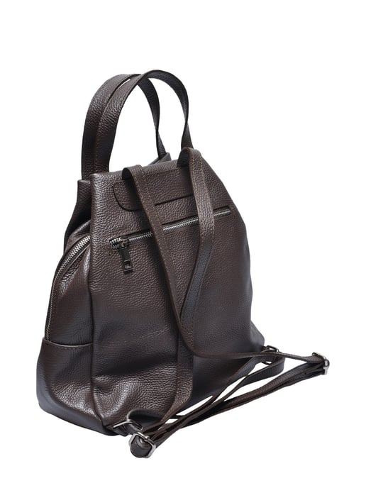 Anna Luchini Bordeauxrood Rundleer Tas - Image 2