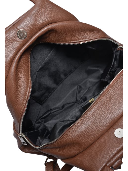 Anna Luchini Bordeauxrood Rundleer Tas - Image 4