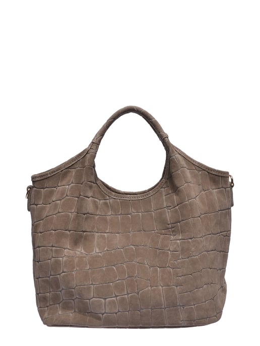 Anna Luchini Beige Rundleer Tas - Image 1