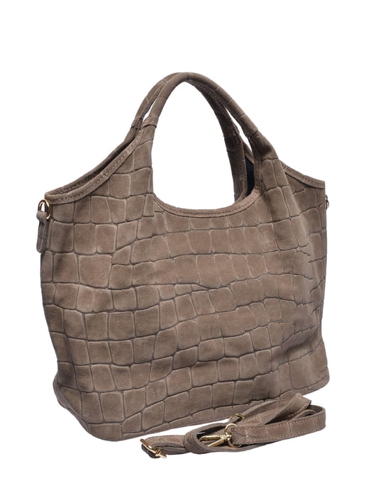 Anna Luchini Beige Rundleer Tas - Image 2
