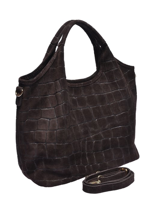 Anna Luchini Bordeauxrood Rundleer Tas - Image 2