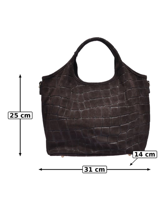 Anna Luchini Bordeauxrood Rundleer Tas - Image 5