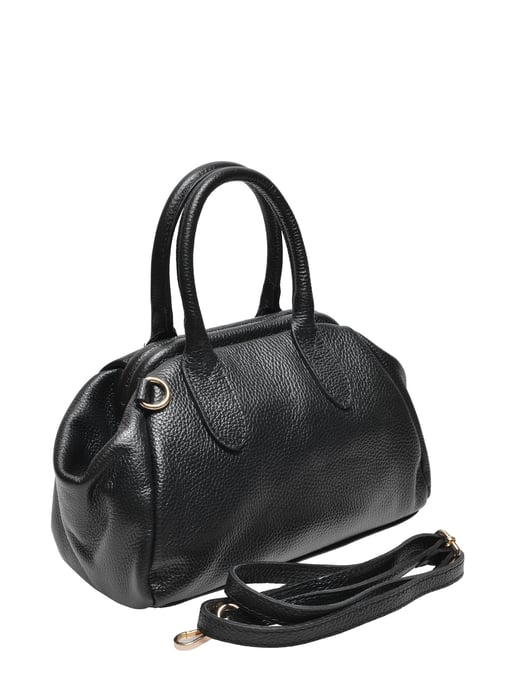 Isabella Rhea Zwart Rundleer Tas - Image 2