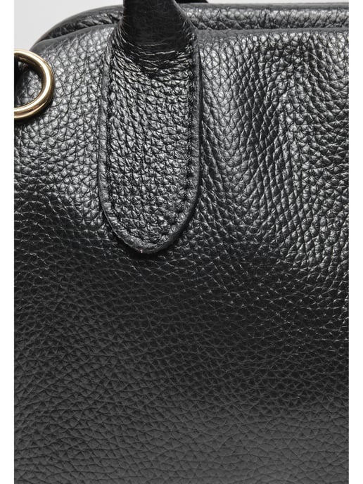 Isabella Rhea Zwart Rundleer Tas - Image 3